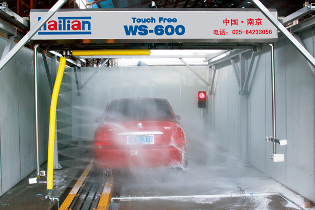經濟型無刷洗車機工作示意圖
